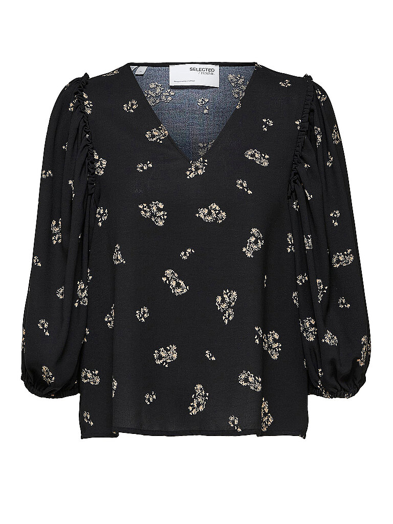SELECTED FEMME Bluse SLFMARLI schwarz | 46